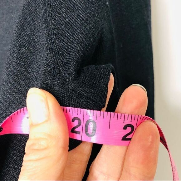 Pendleton Black Silk Blend Cardigan Sweater Gold - Picture 9 of 10